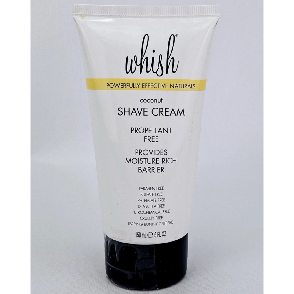 Whish Coconut Shave Cream 5 Fl Oz 150 mL NEW